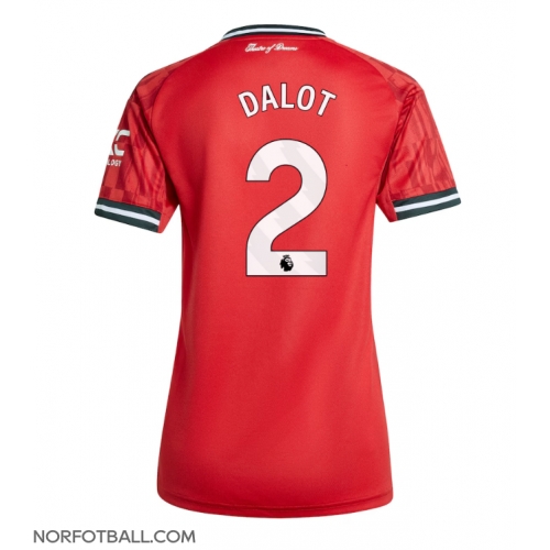 Billige Fotballdrakt Manchester United Diogo Dalot #2 Replika Hjemmedrakt Dame 2025-26 Kortermet Billige Fotballdrakt Manchester United Diogo Dalot #2 Replika Hjemmedrakt Dame 2025-26 Kortermet